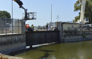 Anbi Lazio: inaugurata a Terracina la nuova paratoia dello sbarramento sul fiume Sisto